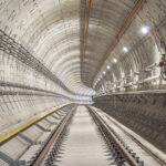 Railway,Underground,Tunnel,Which,Install,Running,And,Conductor,Rail.,Selective